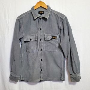 Stan Ray Fat Cord CPO Shirt Jacket Battle Grey Mens XS
